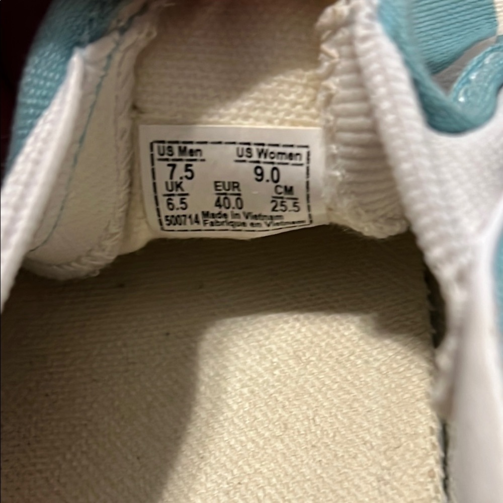 Vans Blue and White Classic Slip-On Sneakers - Picture 6 of 6